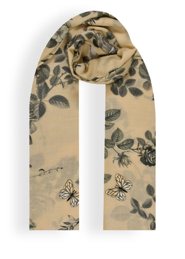 janavi Vintage Wings in Wool Silk