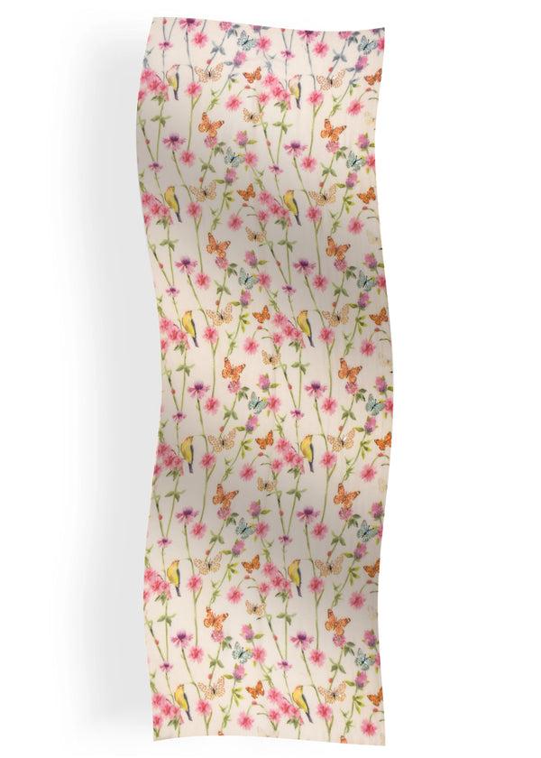 Janavi Wings To Fly Print In Wool Silk