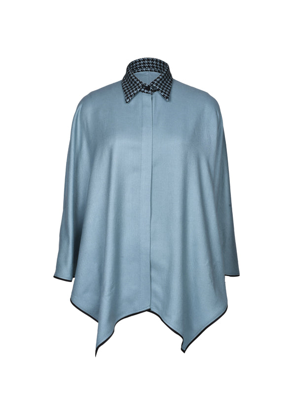 janavi Woven Collar in Silk Pashmina