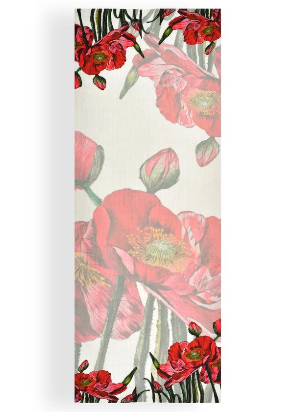 Janavi Wrapped In Roses In Wool Silk