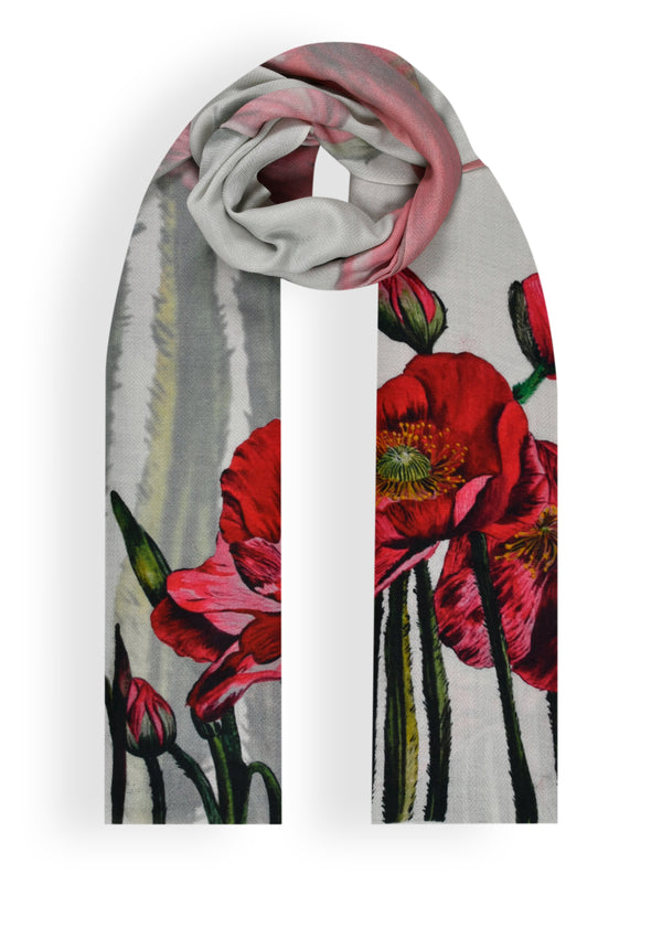 janavi Wrapped in Roses in Wool Silk