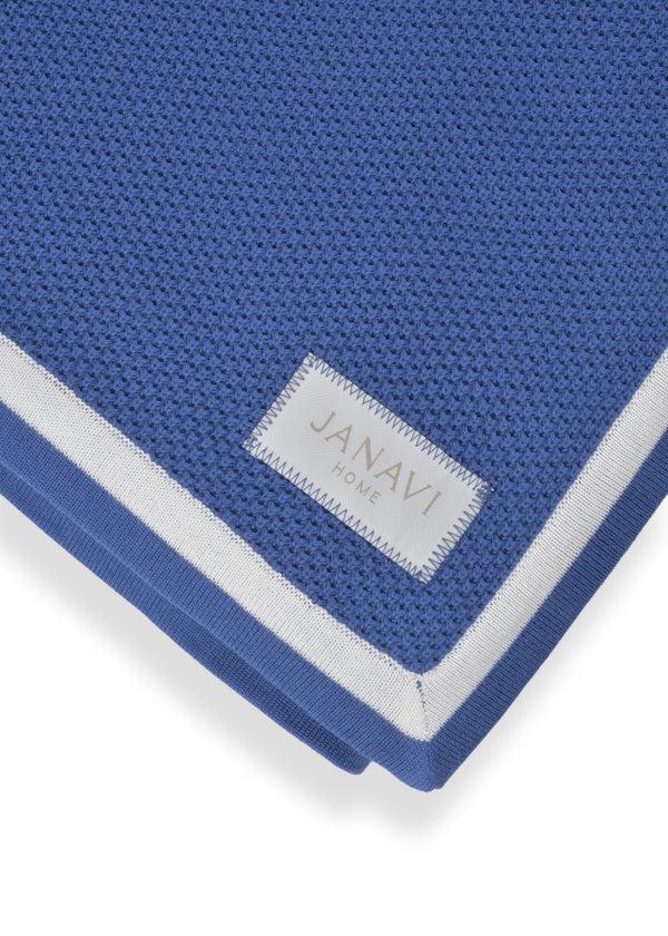 Janavi Tex Knit Blanket With Double Border In Cotton