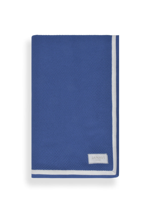 Janavi Tex Knit Blanket With Double Border In Cotton