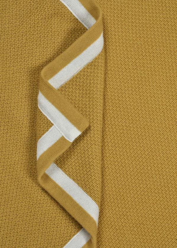 Janavi Tex Knit Double Border Baby Blanket In Cashmere