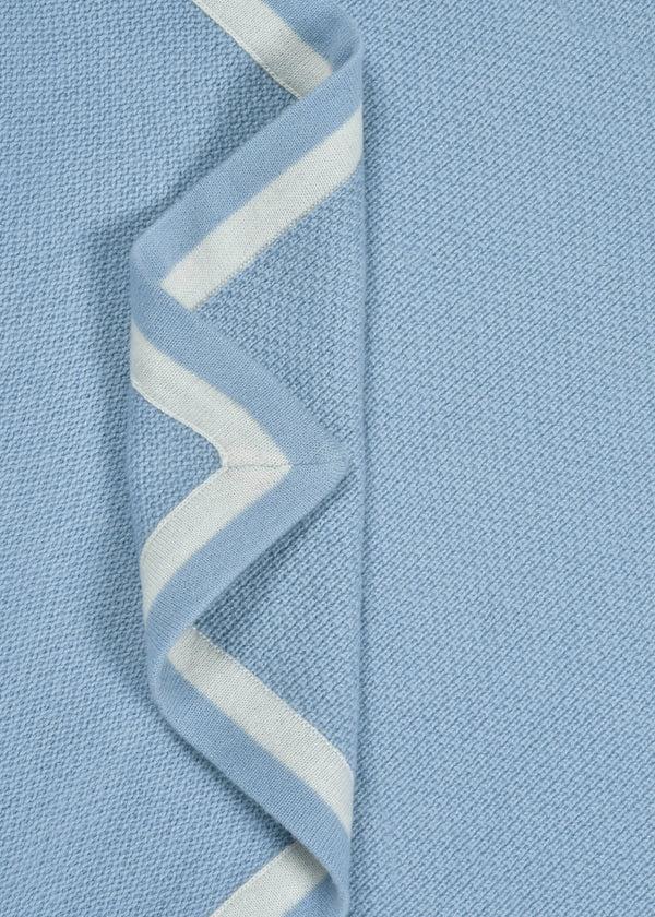 Janavi Tex Knit Double Border Baby Blanket In Cashmere
