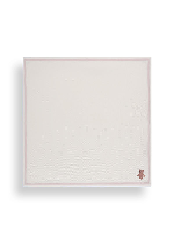 janavi Tex Knit Double Border Baby Blanket in Cotton