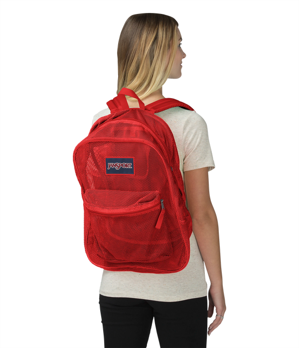 Jansport Mesh Pack Backpack Red Tape