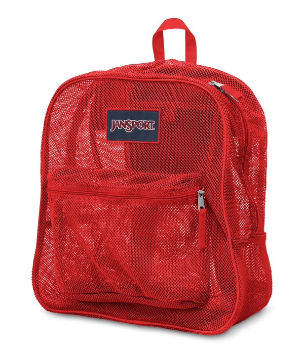 Jansport Mesh Pack Backpack Red Tape