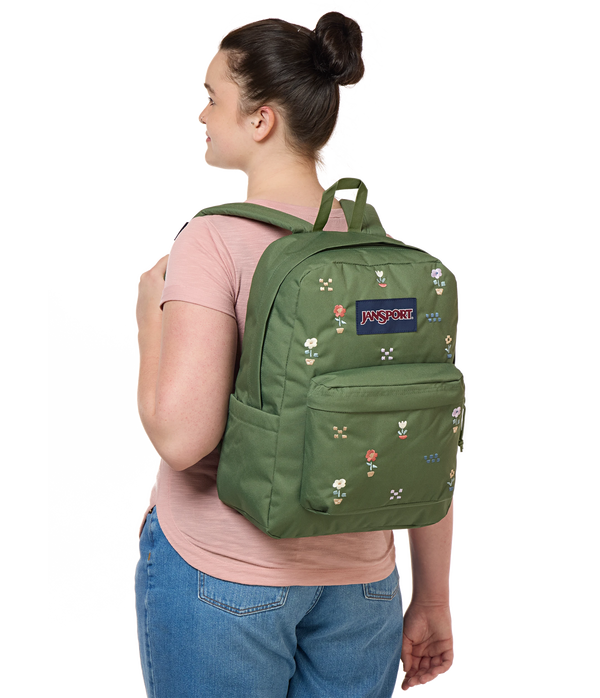 Jansport SuperBreak Plus® FX Flower Green Bundle Flower Fundamentals Cargo Green