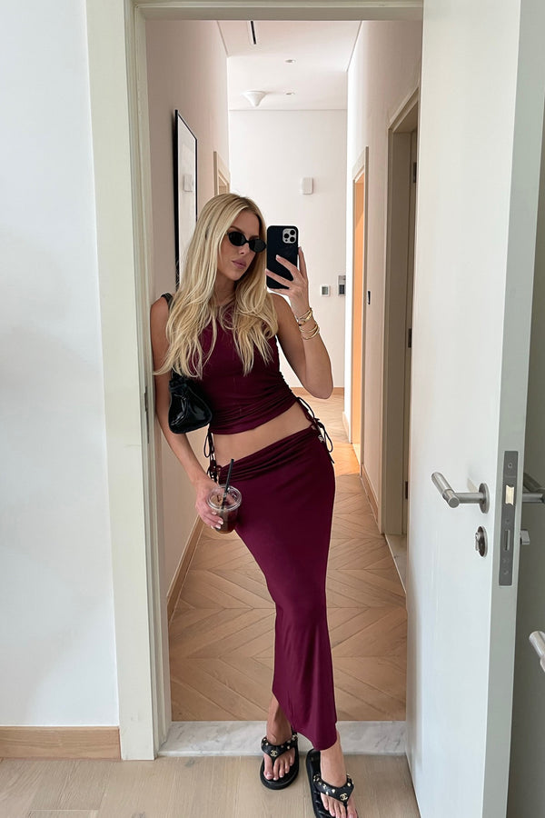 janthee berlin Reem Skirt - Raspberry