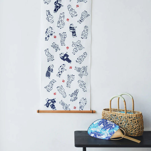 Japan Best Hand-dyed Tenugui - Cat Obon