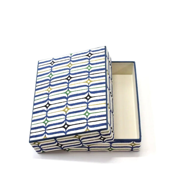 japan best Keijyusha Paper Box - Ainu Blue