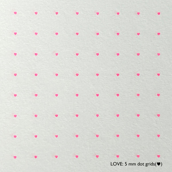 Japan Best LOVE Notebook – 5mm Heart Grid (♡)