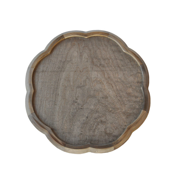 japan best Silver Flower Tray