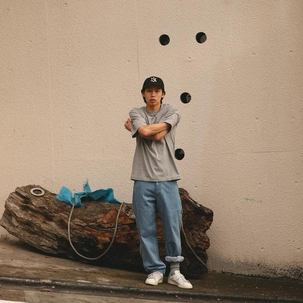 Japan Best Loopwheeled Crewneck Neon Scripted T-Shirt