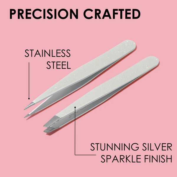 Japonesque Slant & Point Tweezers Natural Shimmer