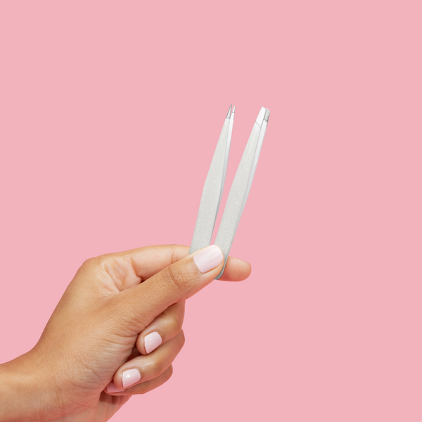 japonesque Slant & Point Tweezers Natural Shimmer