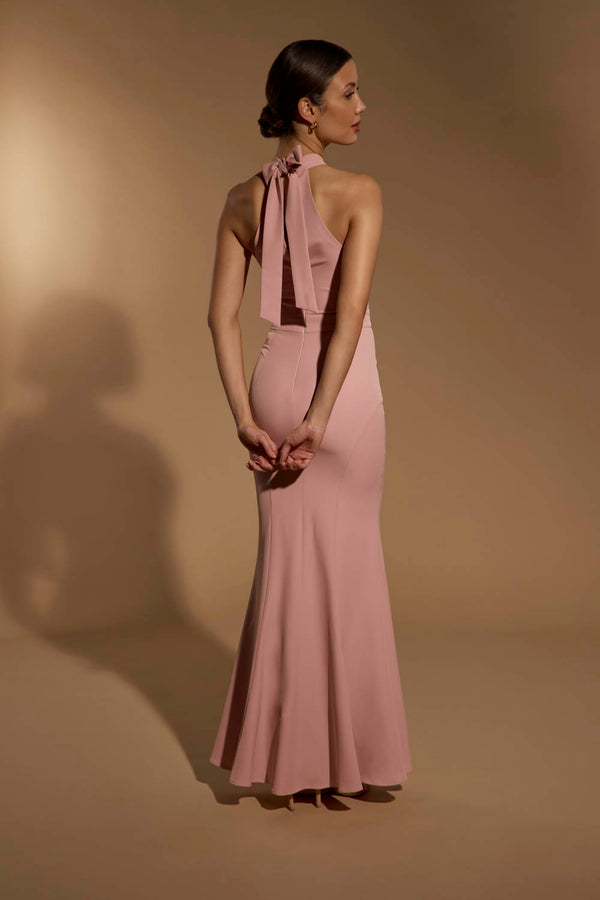 Jarlo Caden Halter Neck Maxi Dress Blush