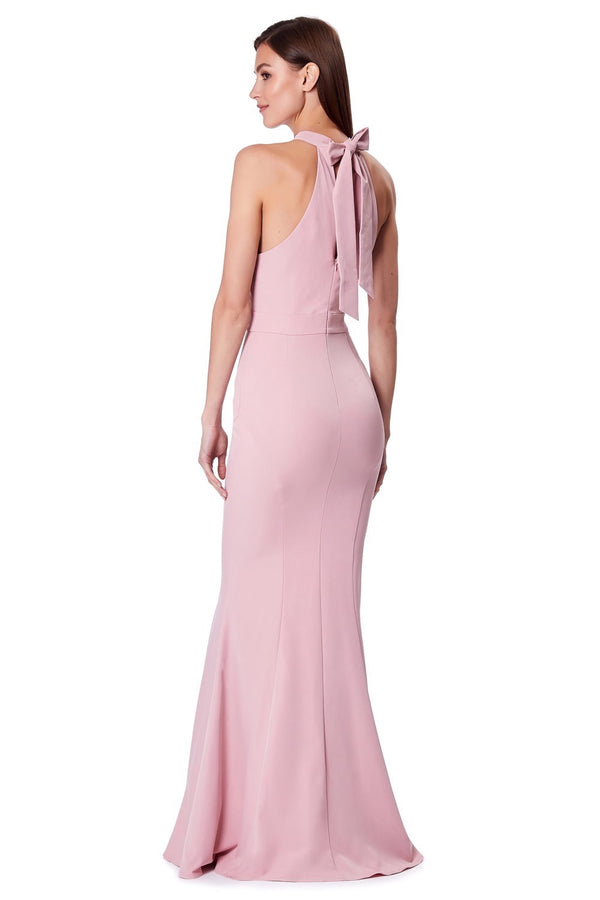 Jarlo Caden Halter Neck Maxi Dress Blush