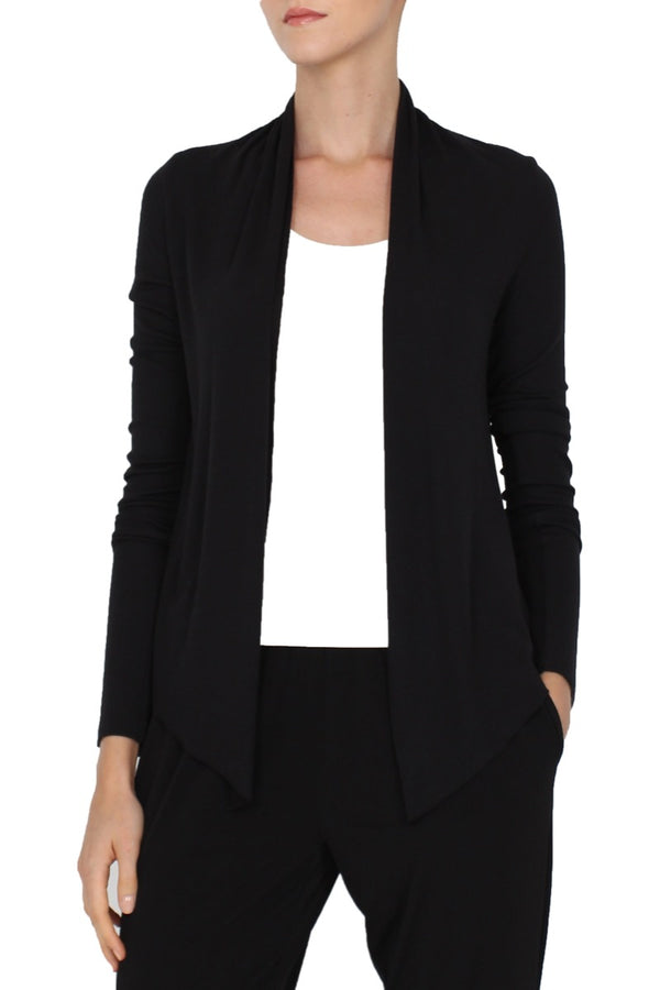 Marie France Van Damme Baby Silk Blend Michi Cardigan Black