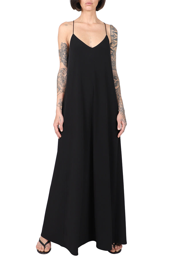 Marie France Van Damme Jersey Racer Back Dress Black