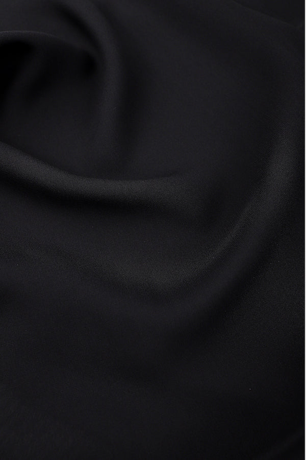 Marie France Van Damme Long Crepe De Chine Silk Cami Dress Black