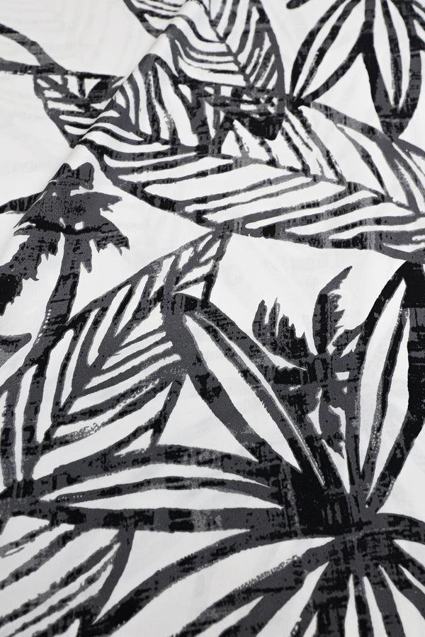 Marie France Van Damme Lotus Printed Silk Satin Boubou Caftan Lotus