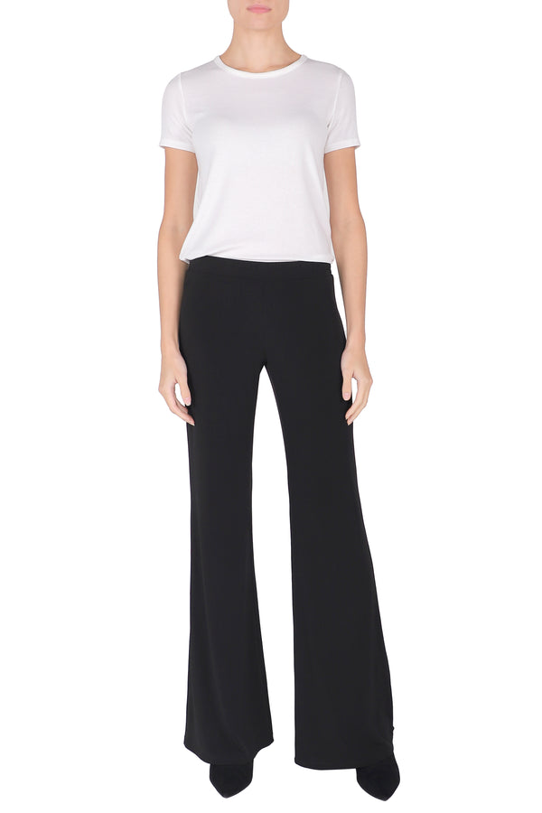 Marie France Van Damme Jersey Flared Pants Black