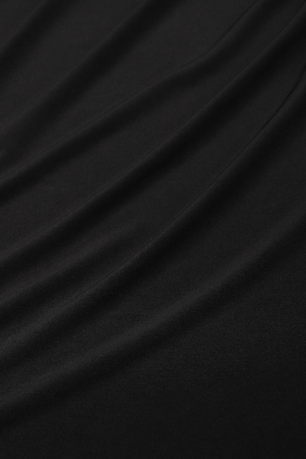 Marie France Van Damme Jersey Palazzo Skirt Black