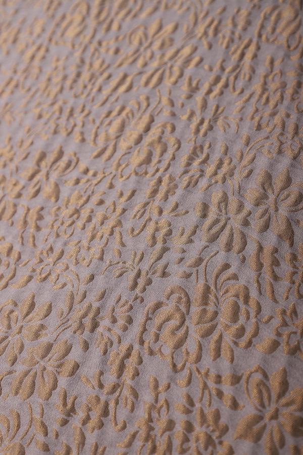 Marie France Van Damme Metallic Fine Rose Boubou Light Grey Gold