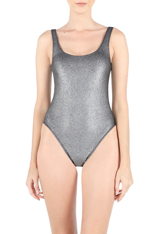 Marie France Van Damme Metallic Milady Nageur Silver