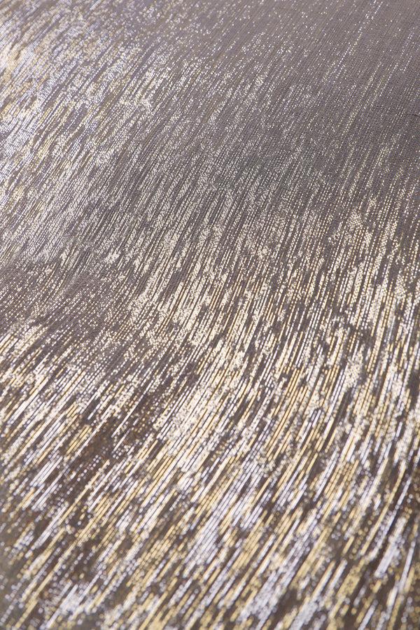 Marie France Van Damme Metallic Racer Back Dress Silver Gold