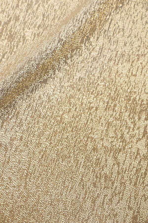 Marie France Van Damme Metallic Racer Back Sun Dress Dark Gold