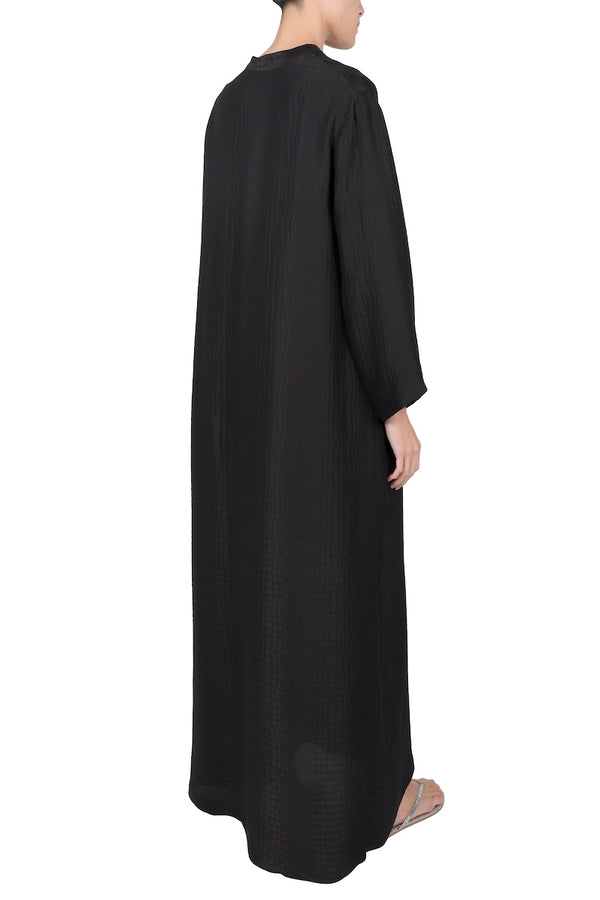 Marie France Van Damme Polo Croco Boubou Caftan White