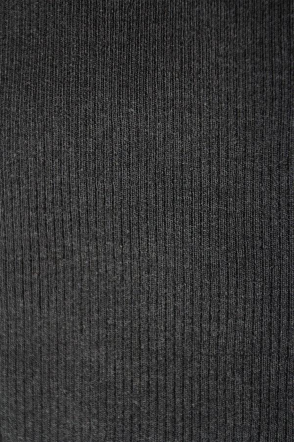 Marie France Van Damme Ribbed Silk Jersey Boubou Black