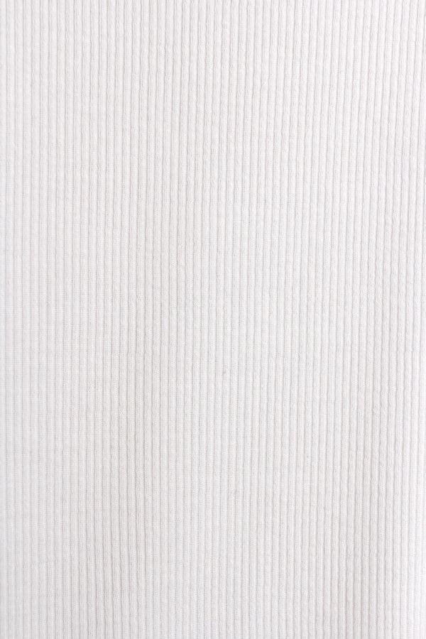 Marie France Van Damme Ribbed Silk Jersey Boubou Off White