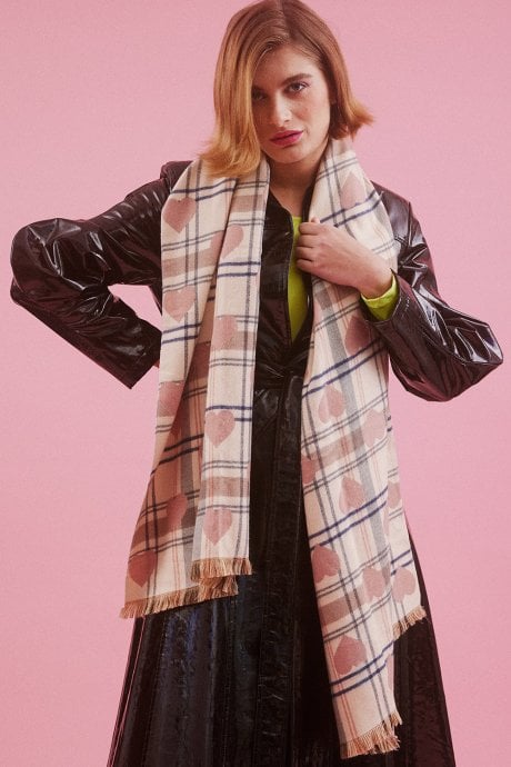 Cashmere & Silk Blend Heart Wrap