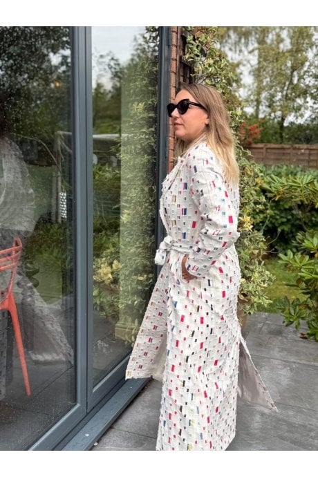 Cream Eco Cotton Trench Coat