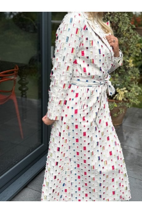 Cream Eco Cotton Trench Coat