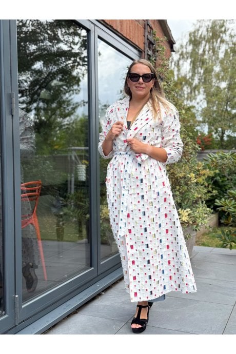 Cream Eco Cotton Trench Coat