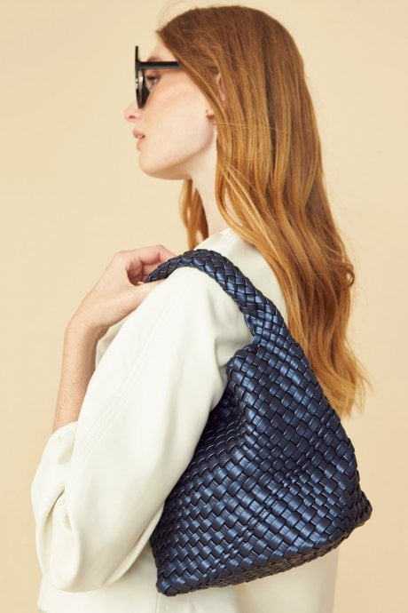 ECO Leather Hand Woven Mini Tote Bag