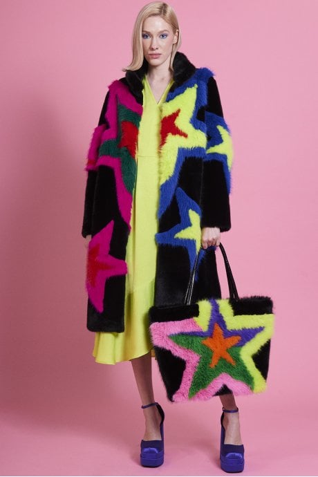 Handmade Bamboo Faux Fur Star Coat
