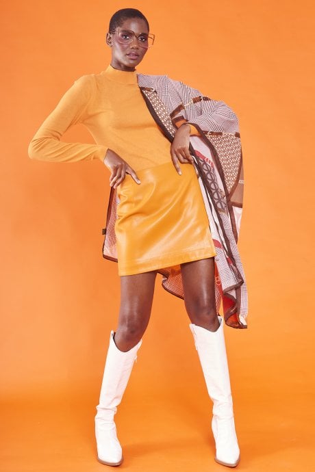 JAYLEY Abstract Cashmere Blend Wrap