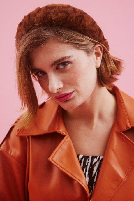 JAYLEY Animal Print Duchess Faux Fur Headband