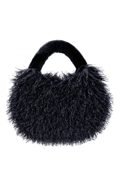 JAYLEY Bamboo Eco Faux Fur Bag
