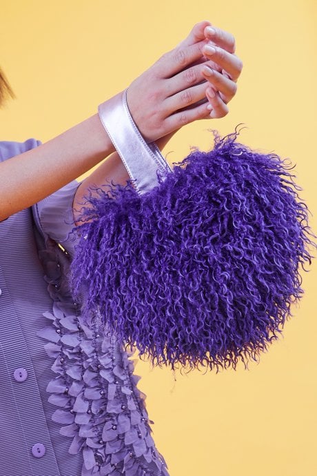 JAYLEY Bamboo Eco Faux Fur Bag