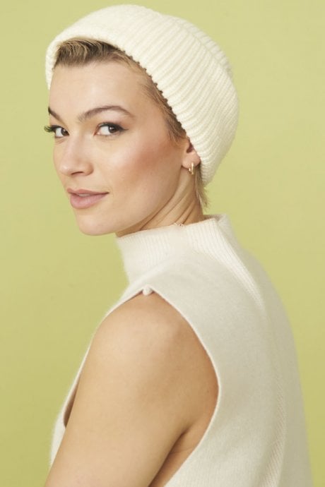 JAYLEY Banana Peel Blend Beanie Hat