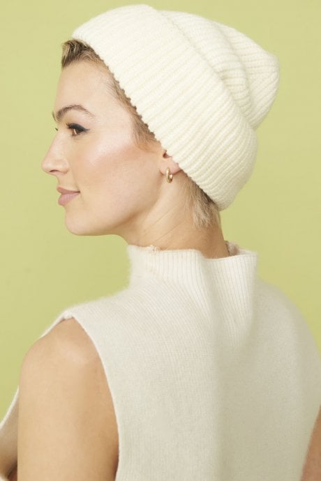 JAYLEY Banana Peel Blend Beanie Hat