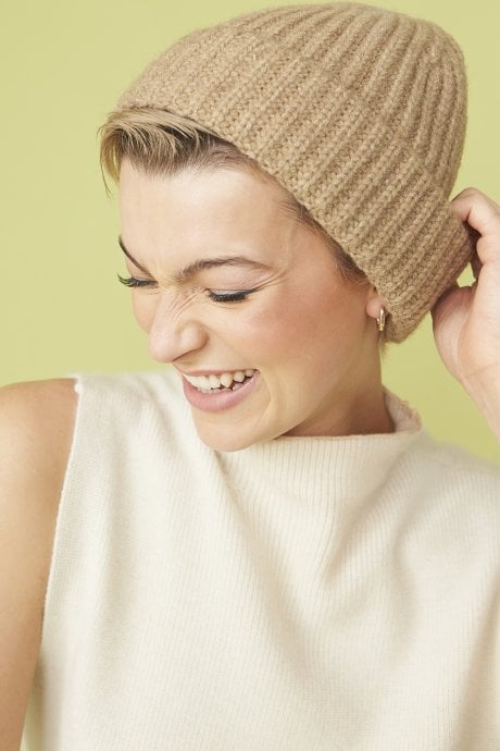 JAYLEY Banana Peel Blend Beanie Hat