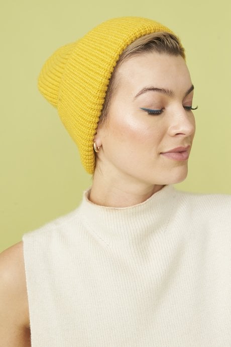JAYLEY Banana Peel Blend Beanie Hat